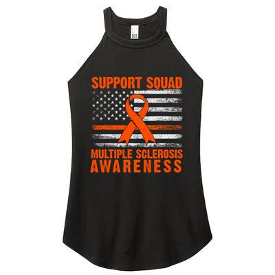 Ms Support Squad Multiple Sclerosis Awareness Women's Perfect Tri Rocker Tank