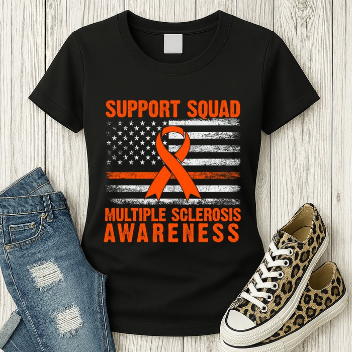 Ms Support Squad Multiple Sclerosis Awareness Womens T-Shirt