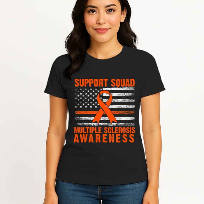 Ms Support Squad Multiple Sclerosis Awareness Womens T-Shirt