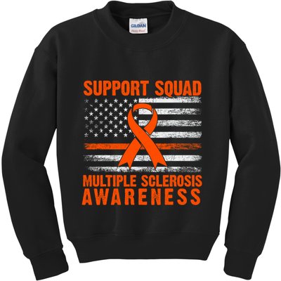 Ms Support Squad Multiple Sclerosis Awareness Kids Sweatshirt