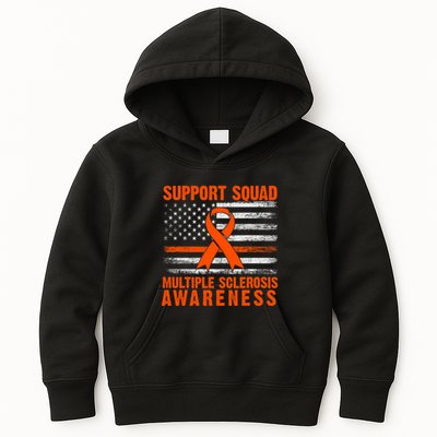 Ms Support Squad Multiple Sclerosis Awareness Kids Hoodie