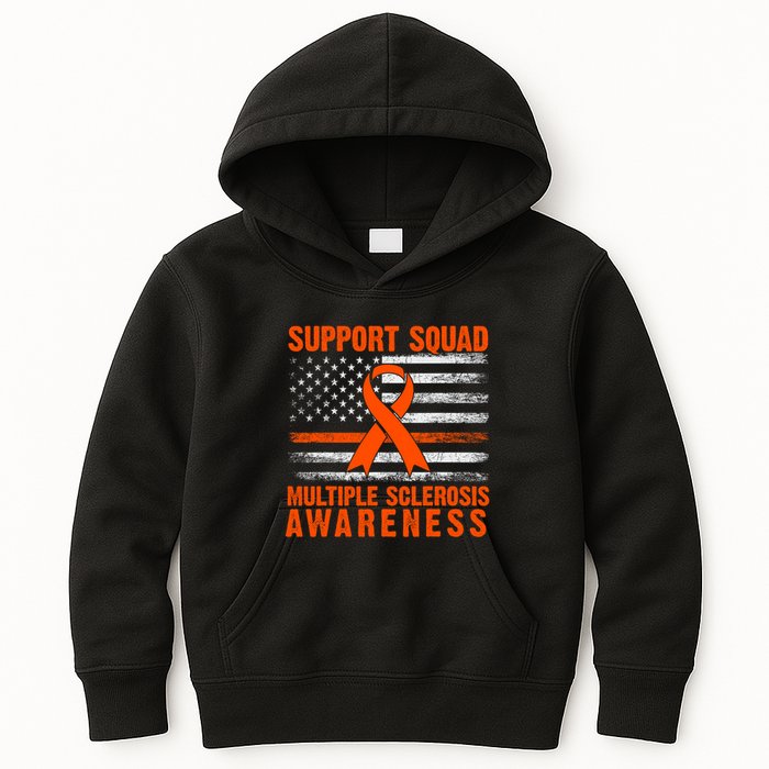 Ms Support Squad Multiple Sclerosis Awareness Kids Hoodie