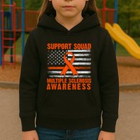 Ms Support Squad Multiple Sclerosis Awareness Kids Hoodie