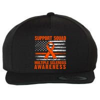 Ms Support Squad Multiple Sclerosis Awareness Wool Snapback Cap