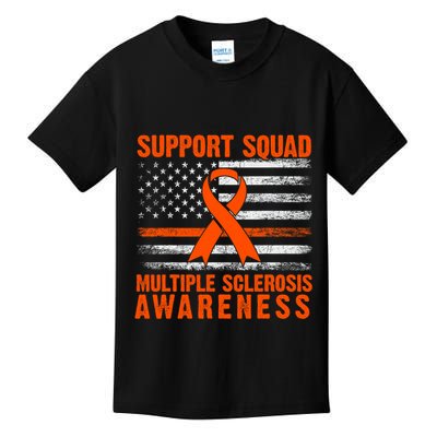 Ms Support Squad Multiple Sclerosis Awareness Kids T-Shirt