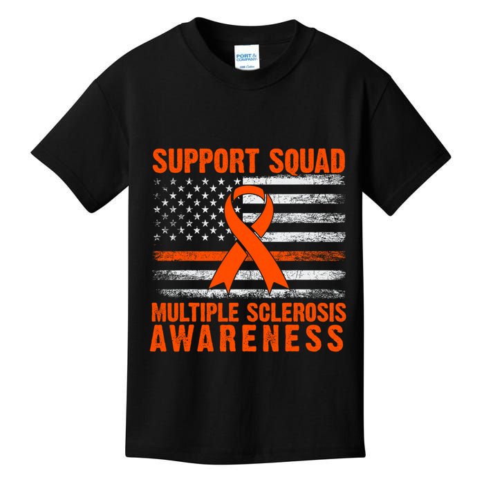 Ms Support Squad Multiple Sclerosis Awareness Kids T-Shirt