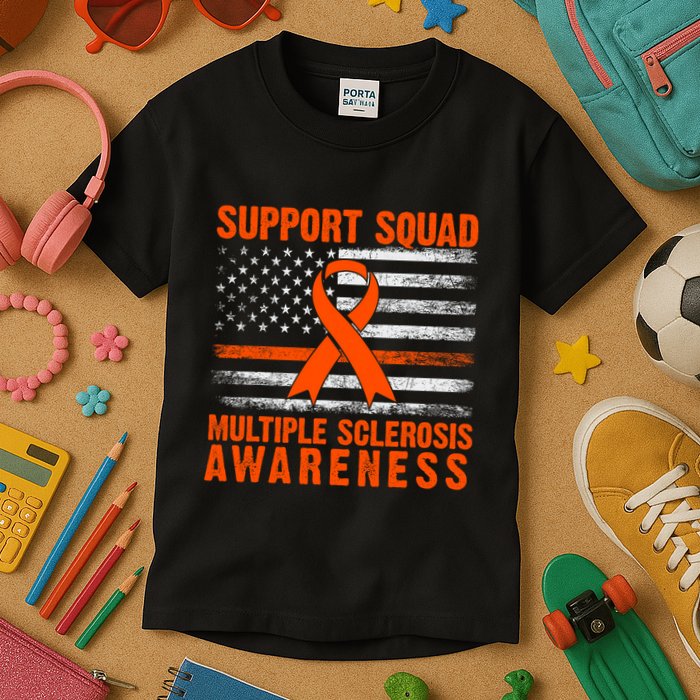 Ms Support Squad Multiple Sclerosis Awareness Kids T-Shirt