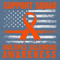 Ms Support Squad Multiple Sclerosis Awareness Garment-Dyed Sweatshirt