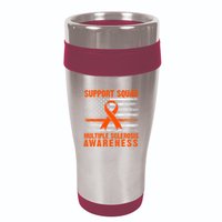 Ms Support Squad Multiple Sclerosis Awareness 16oz Travel Tumbler
