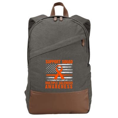 Ms Support Squad Multiple Sclerosis Awareness Cotton Canvas Backpack
