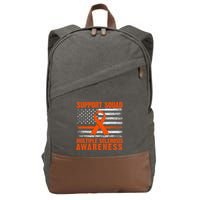 Ms Support Squad Multiple Sclerosis Awareness Cotton Canvas Backpack