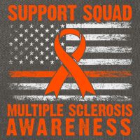Ms Support Squad Multiple Sclerosis Awareness Cotton Canvas Backpack