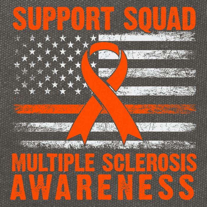 Ms Support Squad Multiple Sclerosis Awareness Cotton Canvas Backpack