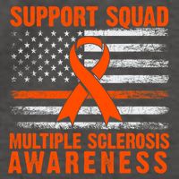 Ms Support Squad Multiple Sclerosis Awareness Vector Backpack