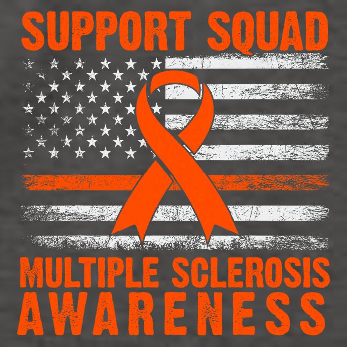 Ms Support Squad Multiple Sclerosis Awareness Vector Backpack