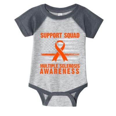 Ms Support Squad Multiple Sclerosis Awareness Infant Baby Jersey Bodysuit
