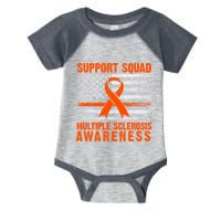 Ms Support Squad Multiple Sclerosis Awareness Infant Baby Jersey Bodysuit
