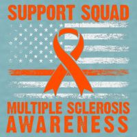 Ms Support Squad Multiple Sclerosis Awareness Sueded Cloud Jersey T-Shirt