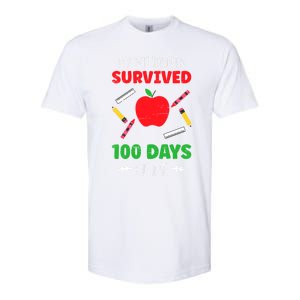 My Students Survived 100 Days Of Me Funny Teacher Gift Softstyle CVC T-Shirt