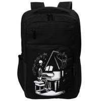 Musician Skeleton Skeleton Player Piano Halloween Music Impact Tech Backpack