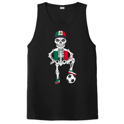 Mexico Soccer Skeleton Fan Team PosiCharge Competitor Tank