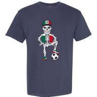 Mexico Soccer Skeleton Fan Team Garment-Dyed Heavyweight T-Shirt