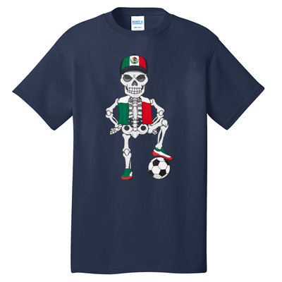 Mexico Soccer Skeleton Fan Team Tall T-Shirt