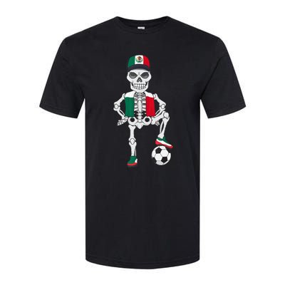 Mexico Soccer Skeleton Fan Team Softstyle® CVC T-Shirt