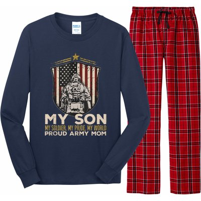 My Son Soldier Pride World Proud Arm.Y Mom Veterans Day Long Sleeve Pajama Set