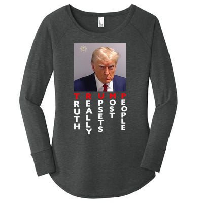 Mug Shot Trump Never Surrender Pro Trump Women's Perfect Tri Tunic Long Sleeve Shirt