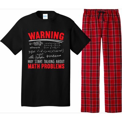 May Start Talking About Math Problems Mathematicians Pajama Set