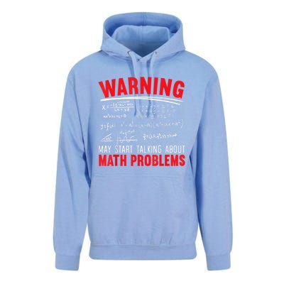 May Start Talking About Math Problems Mathematicians Unisex Surf Hoodie