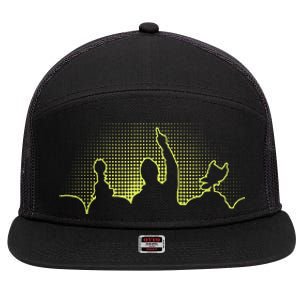 Mystery Science Theater 3000 7 Panel Mesh Trucker Snapback Hat