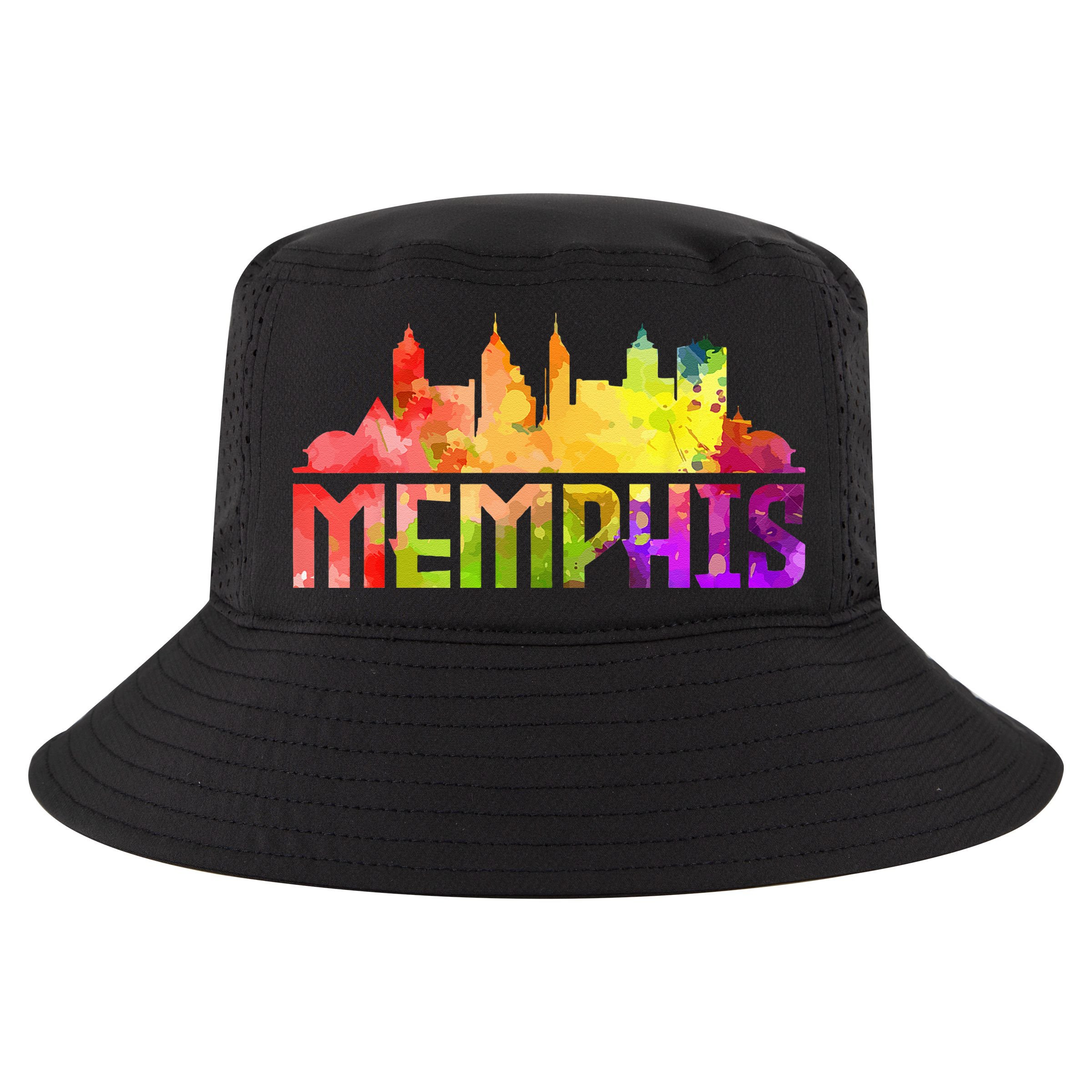 Memphis Skyline Tennessee Souvenir Gift Cool Comfort Performance Bucket Hat