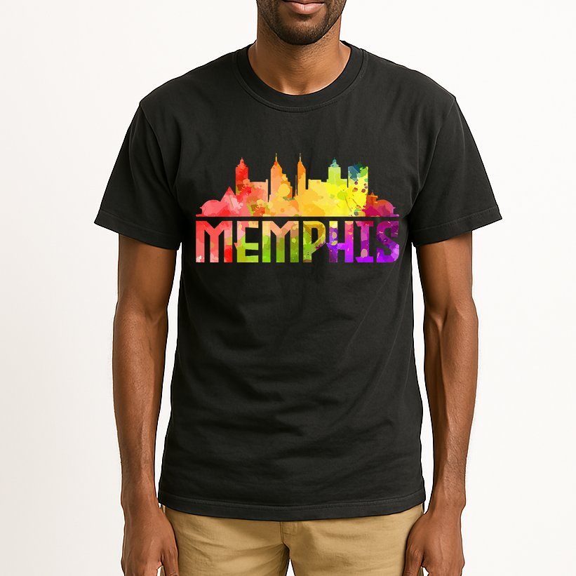 Memphis Skyline Tennessee Souvenir Gift Tall T-Shirt