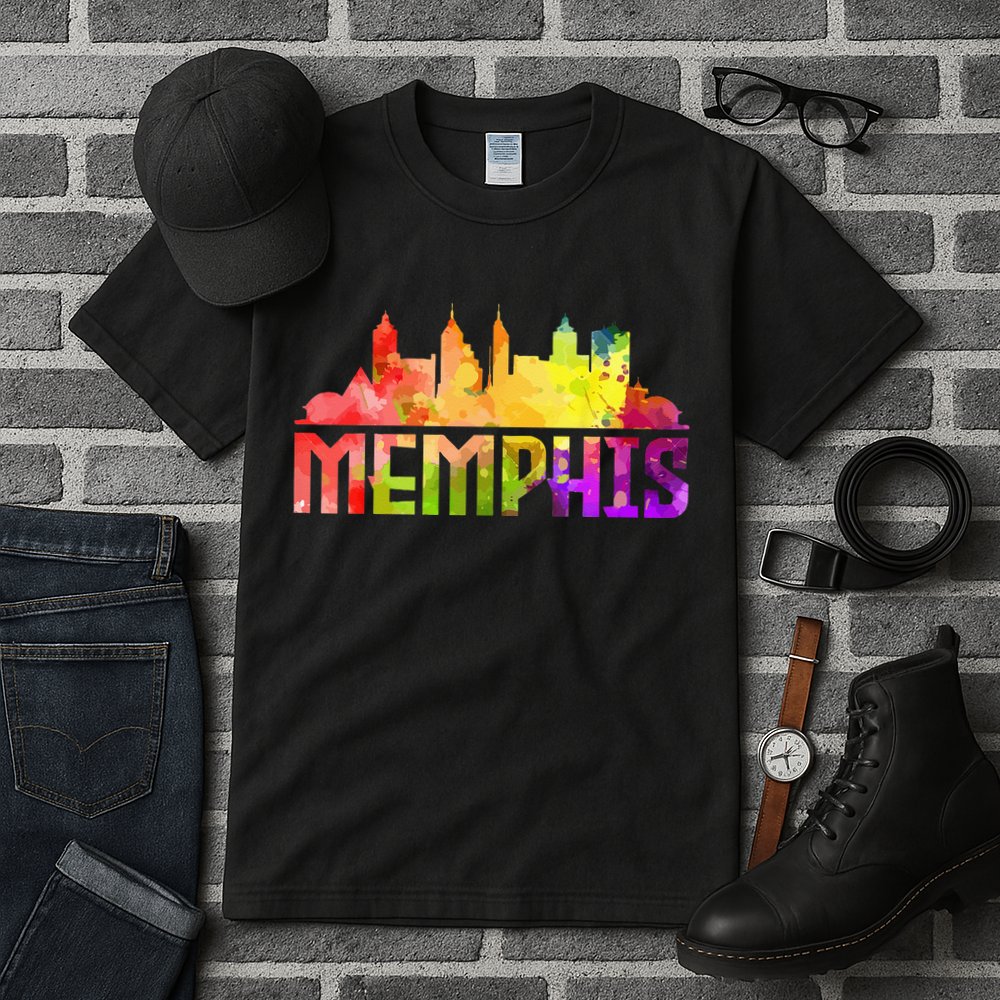 Memphis Skyline Tennessee Souvenir Gift Tall T-Shirt