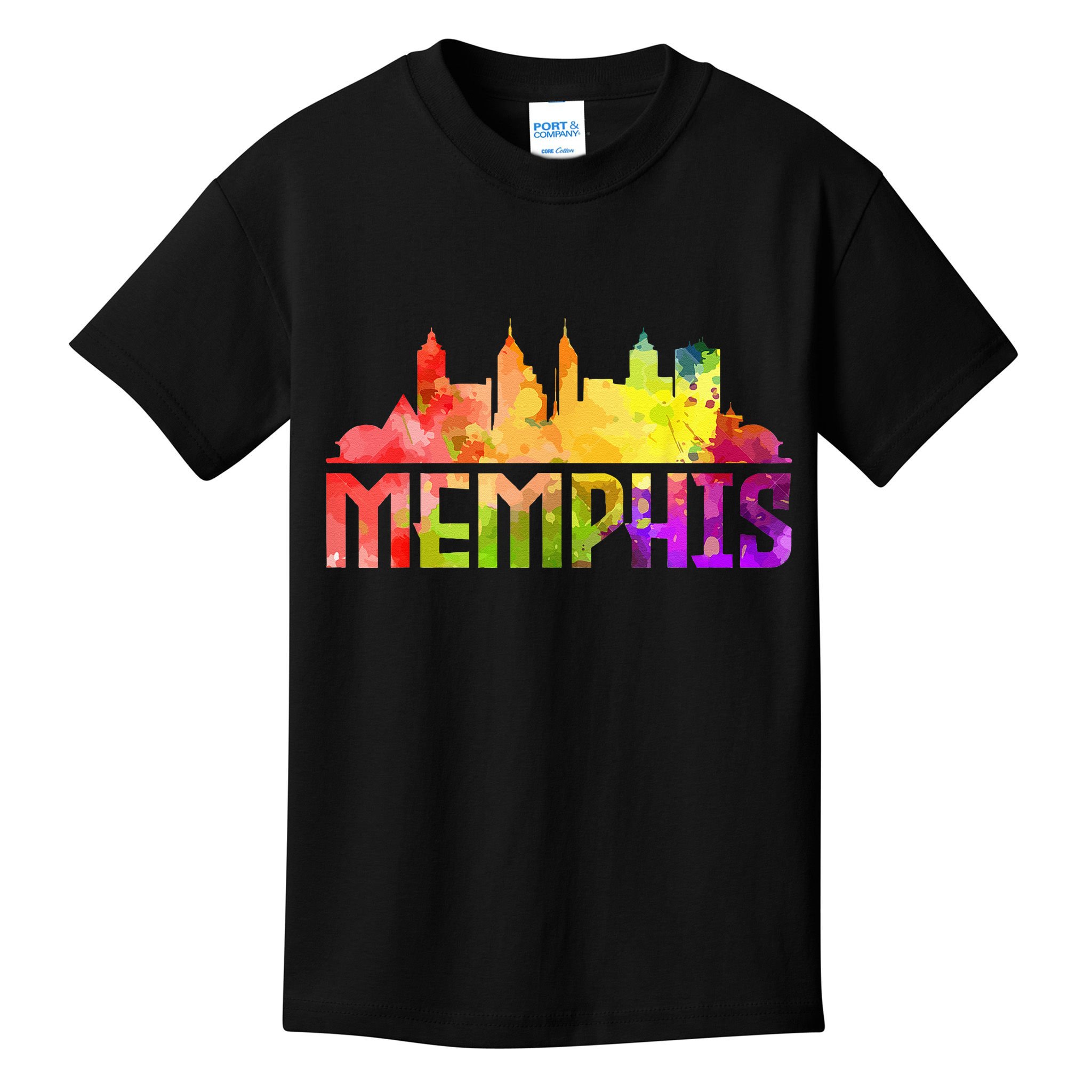 Memphis Skyline Tennessee Souvenir Gift Kids T-Shirt