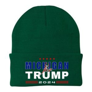 Michigan Supports Trump In 2024 Presidential Election Maga Knit Cap Winter Beanie