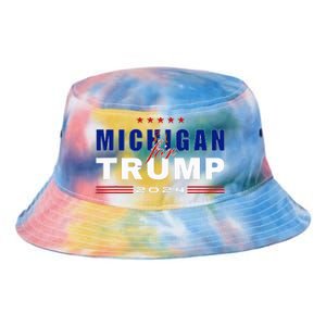 Michigan Supports Trump In 2024 Presidential Election Maga Tie Dye Newport Bucket Hat