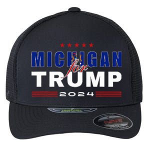 Michigan Supports Trump In 2024 Presidential Election Maga Flexfit Unipanel Trucker Cap