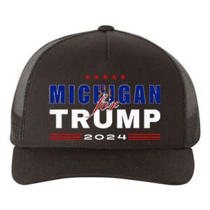 Michigan Supports Trump In 2024 Presidential Election Maga Yupoong Adult 5-Panel Trucker Hat