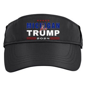 Michigan Supports Trump In 2024 Presidential Election Maga Adult Drive Performance Visor