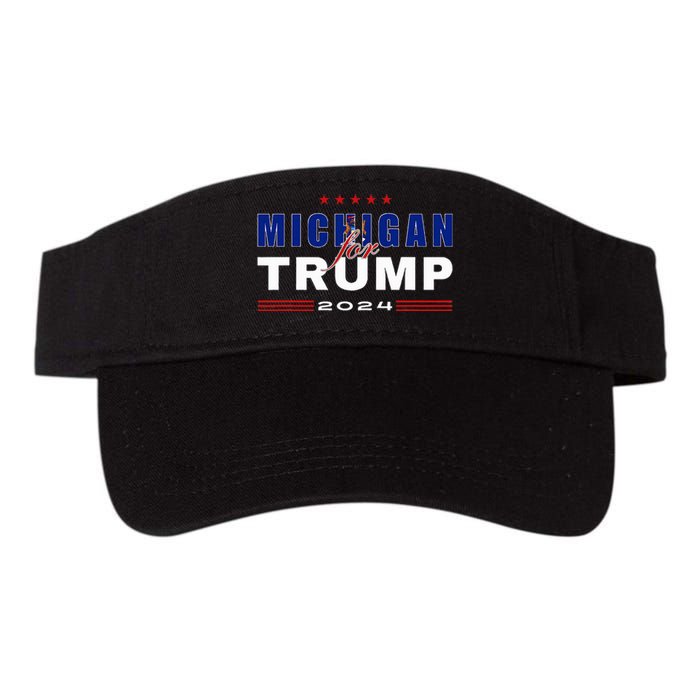 Michigan Supports Trump In 2024 Presidential Election Maga Valucap Bio-Washed Visor