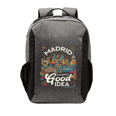 Madrid Spain Travel Vacation Europe I Love Madrid Vector Backpack