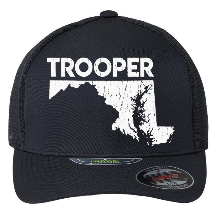 Maryland State Trooper State Police Flexfit Unipanel Trucker Cap