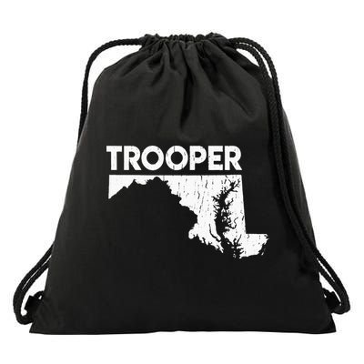 Maryland State Trooper State Police Drawstring Bag