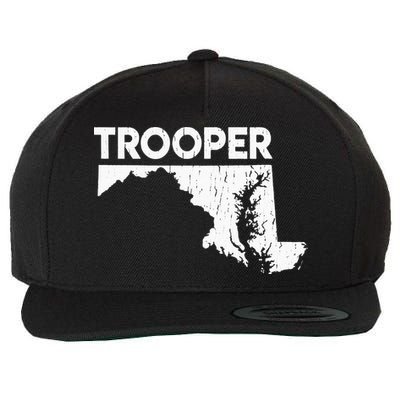 Maryland State Trooper State Police Wool Snapback Cap