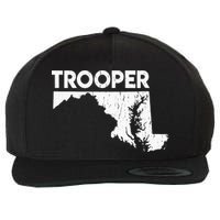 Maryland State Trooper State Police Wool Snapback Cap