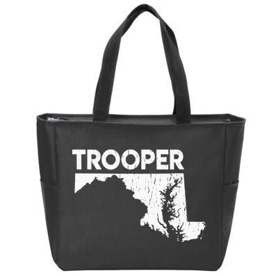 Maryland State Trooper State Police Zip Tote Bag