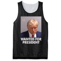 Mug Shot Trump Wanted For President Mesh Reversible Basketball Jersey Tank